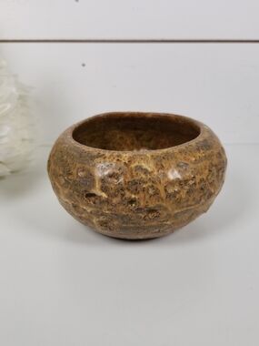 Vintage Signed Studio Pottery Bowl | Wabi Sabi | Mid Century Modern Pottery